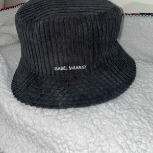 Black velvet bucket hat